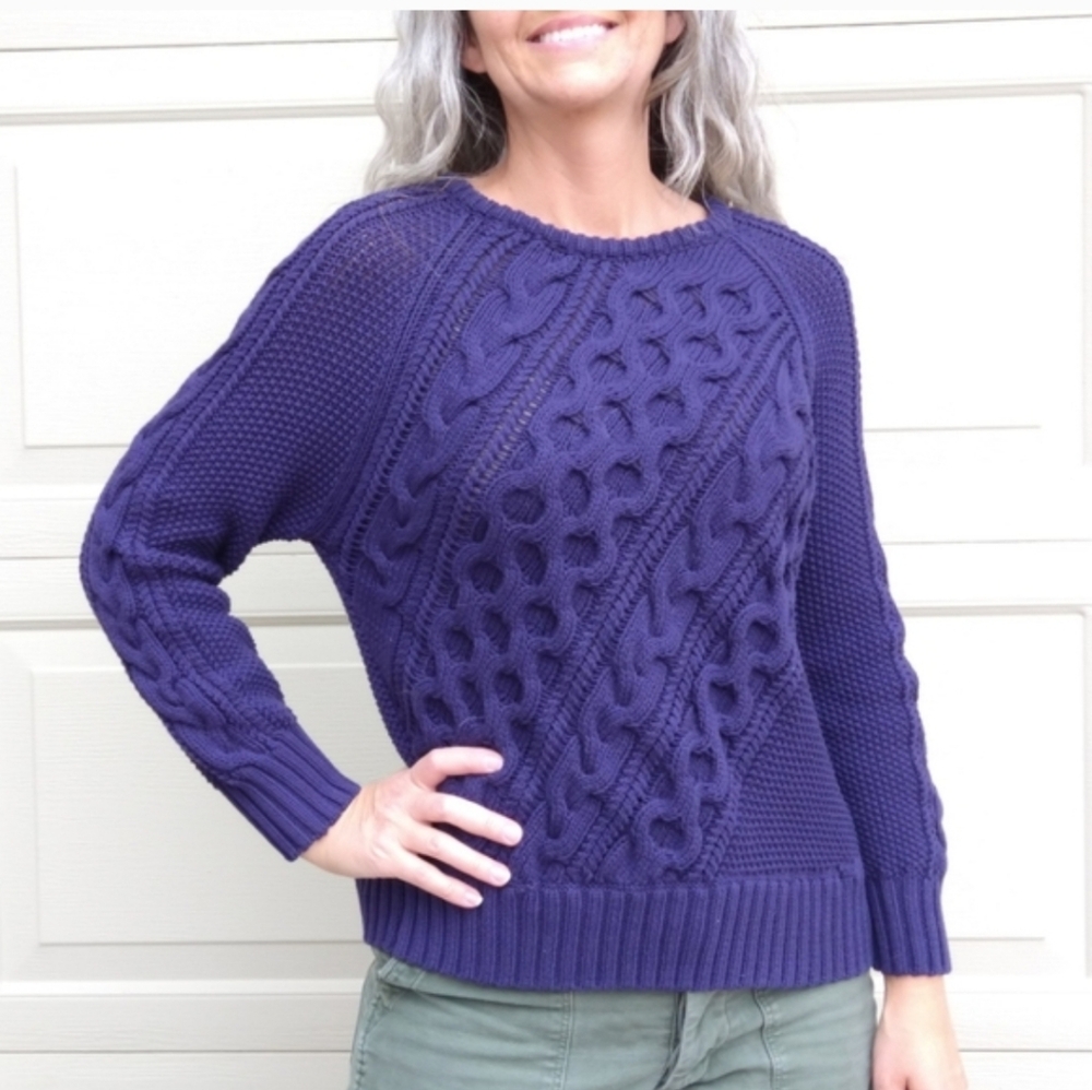 New J.Crew Cable knit Fisherman Sweater XS